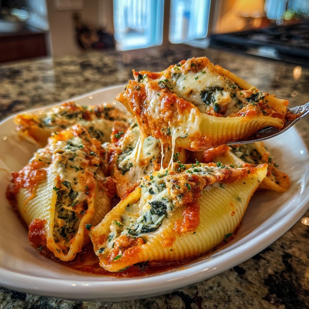 Sunday Veggie Stuffed Shells