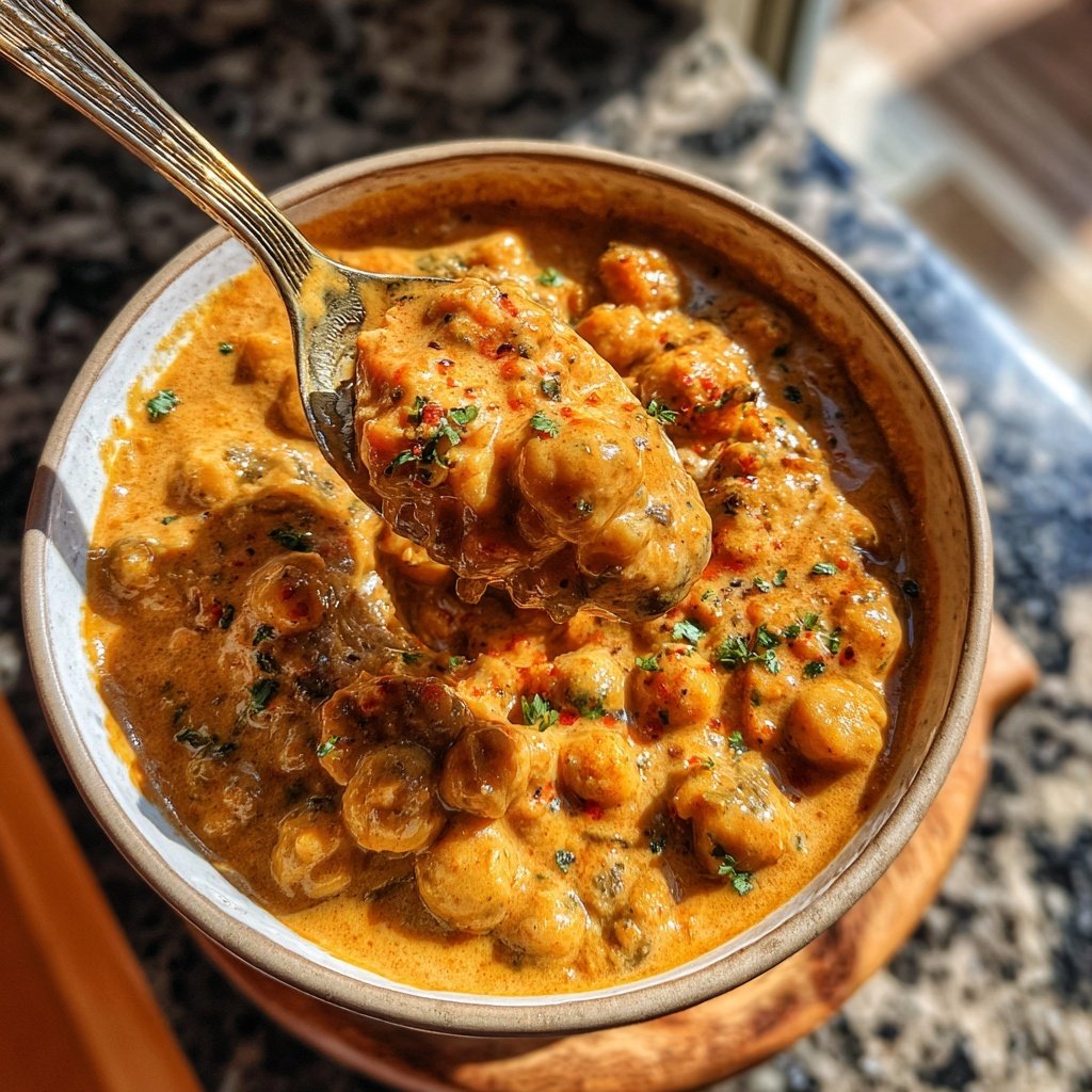 Creamy Mushroom Chickpea Curry