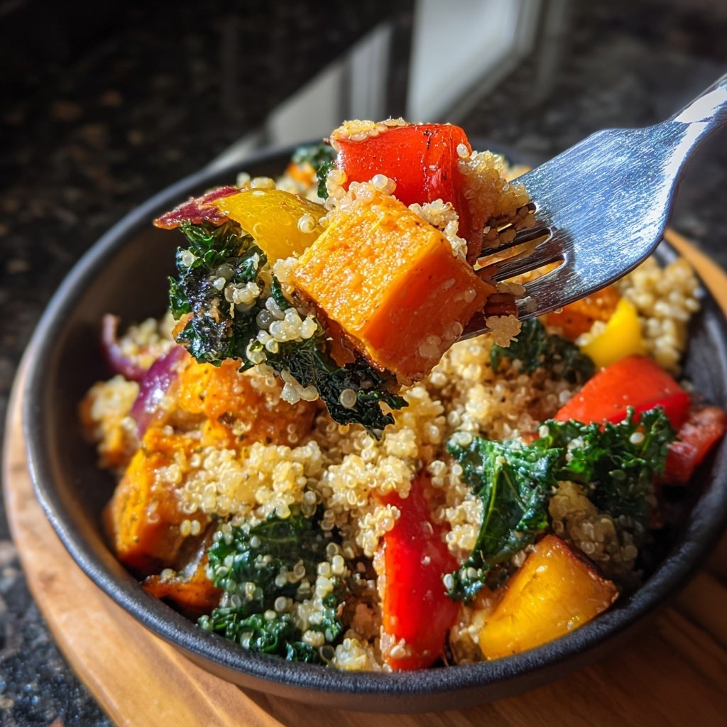 Healthy Roasted Veggie Quinoa Bowl