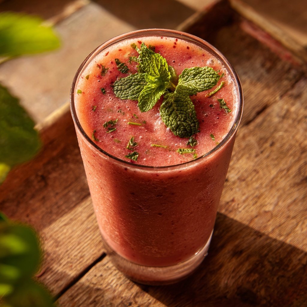 Strawberry Mint Smoothie