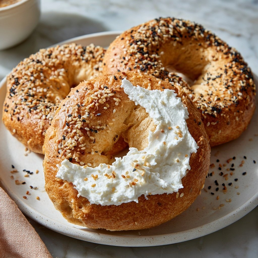 Greek Yogurt Protein Bagels