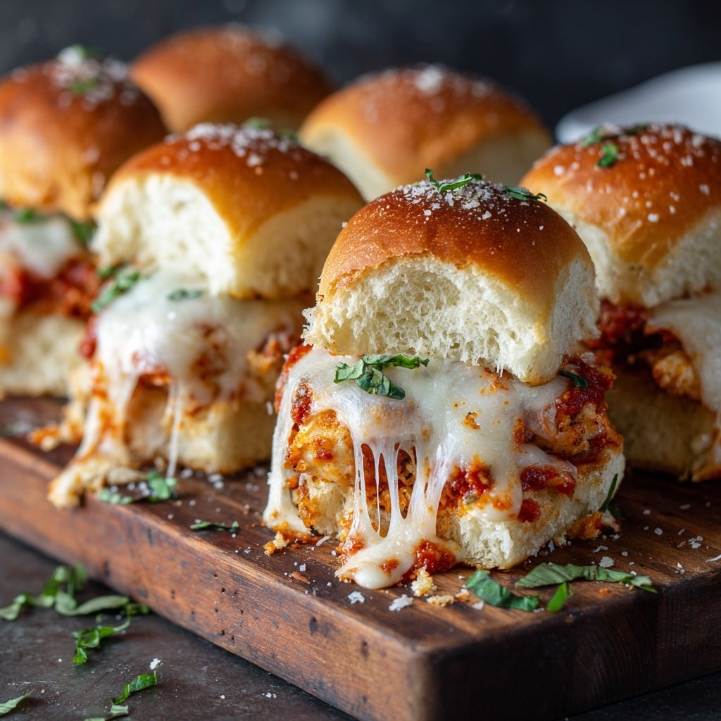 Baked Chicken Parmesan Sliders