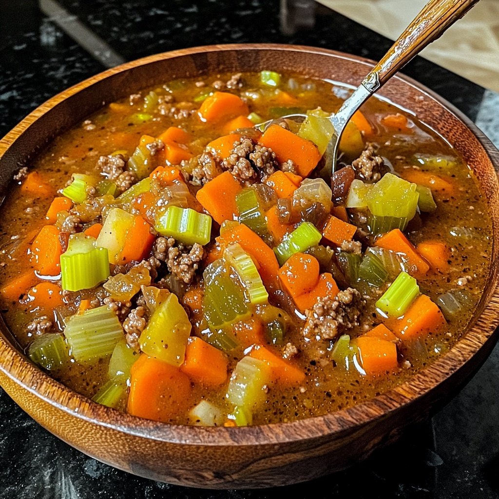Loaded Hamburger Vegetable Soup