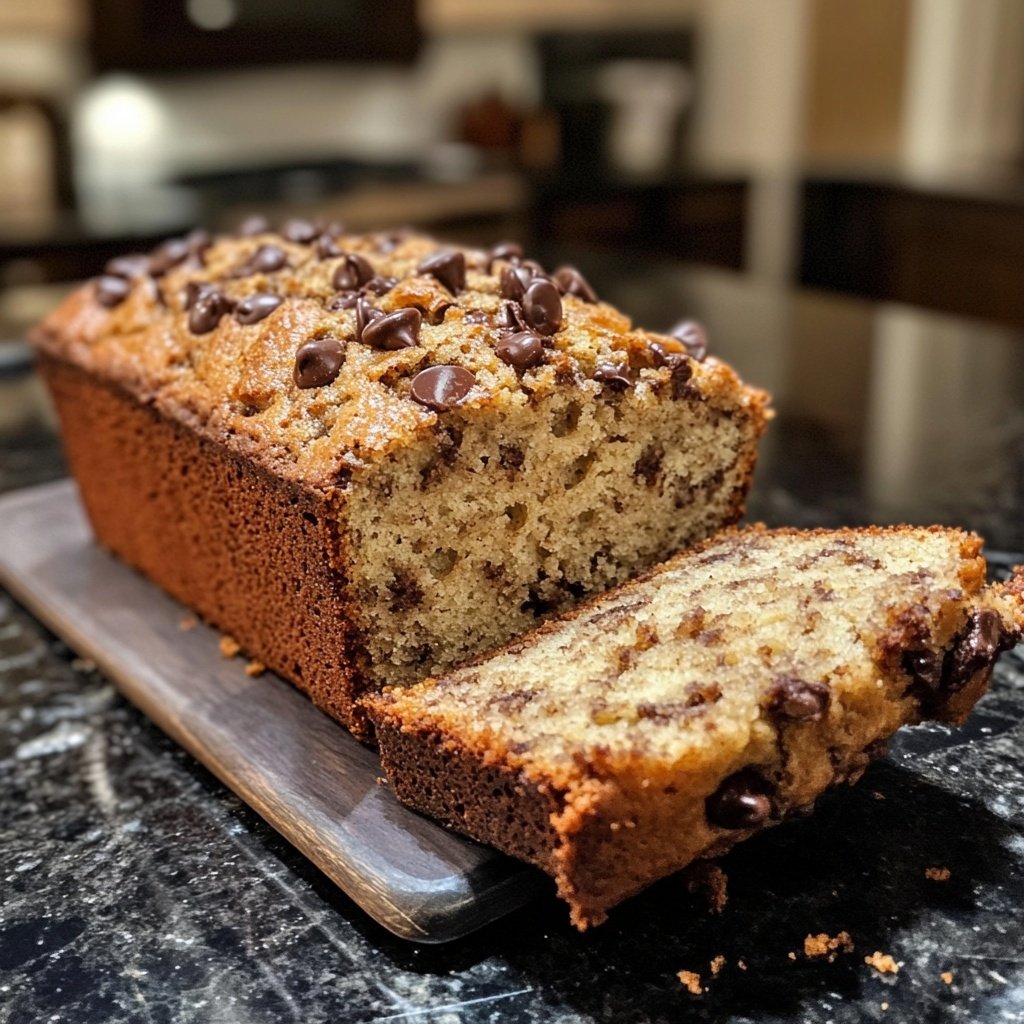 Banana Bread with Mini Chocolate Chips Recipe