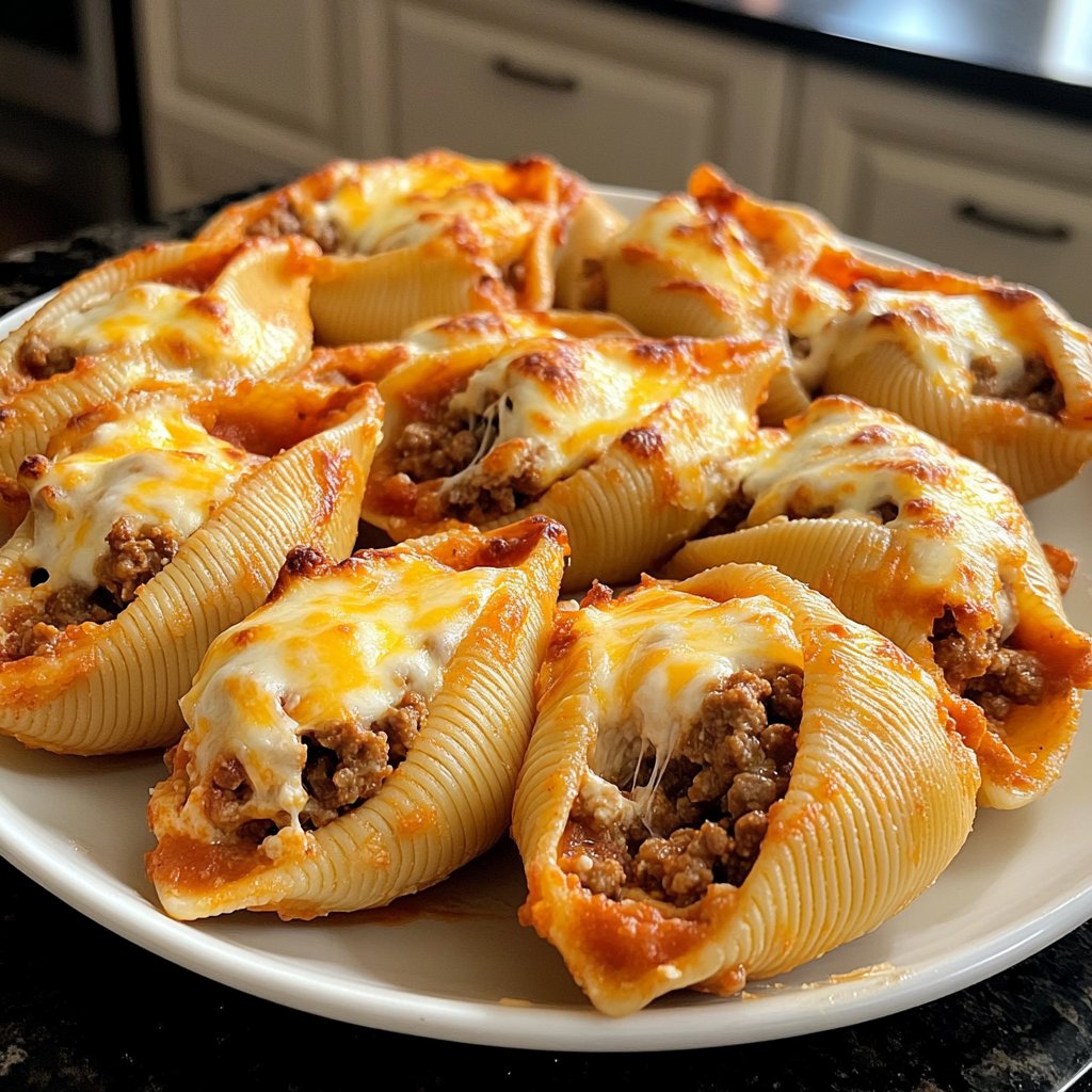 Ground Beef Stuffed Shells