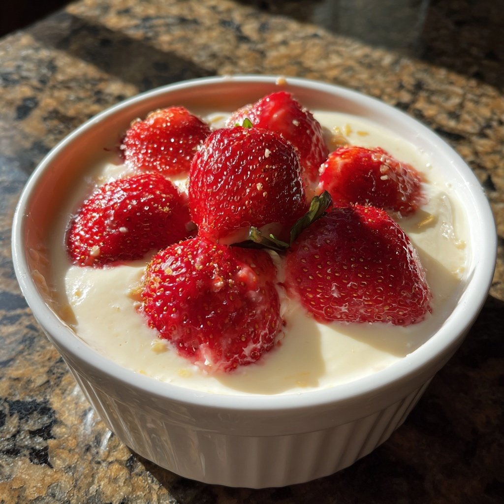 Fresh Strawberry Yogurt Bowl