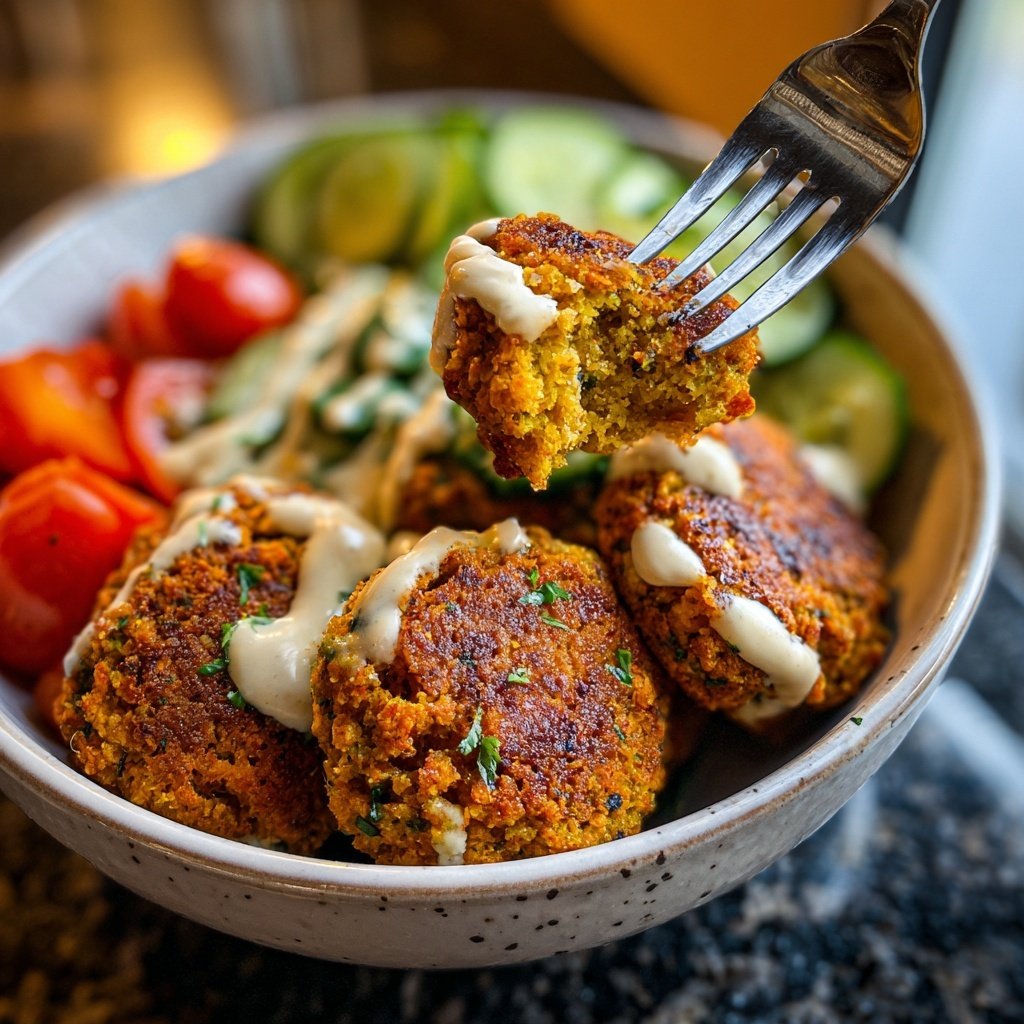 Healthy Baked Falafel Bowls