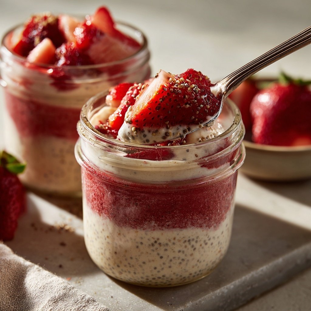 Strawberry Chia Yogurt Jars