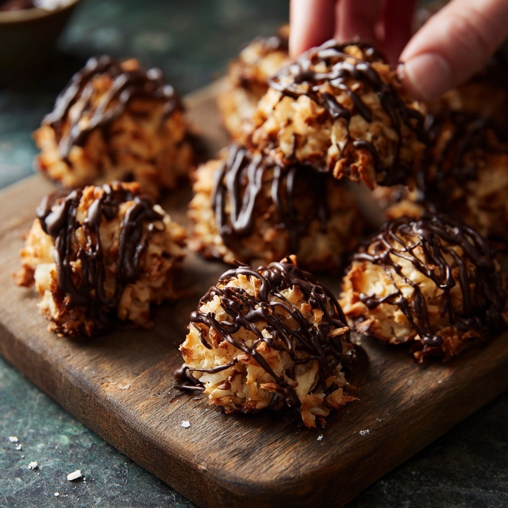 Valentines Snacks Chocolate Coconut Clusters