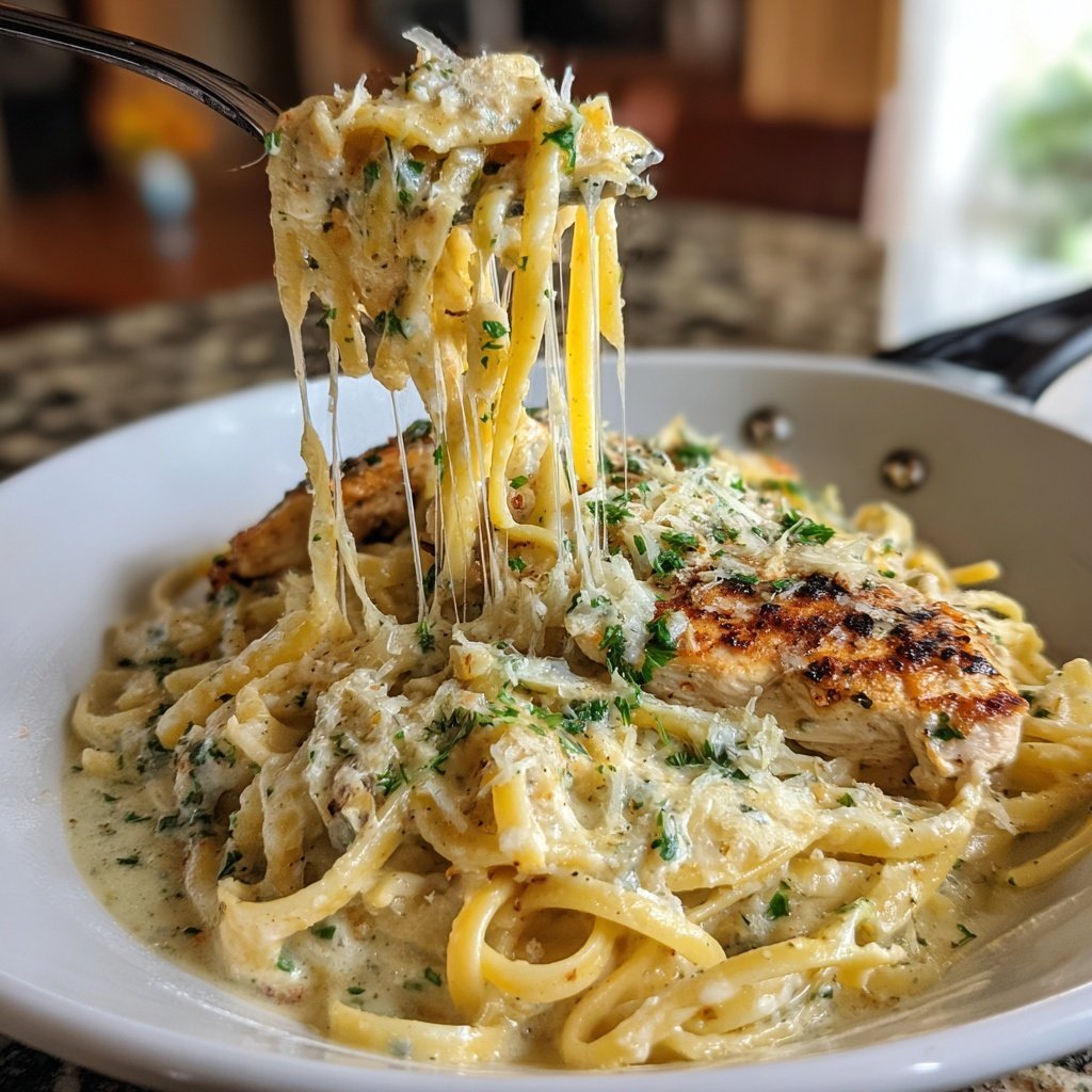 Creamy Garlic Parmesan Chicken Pasta