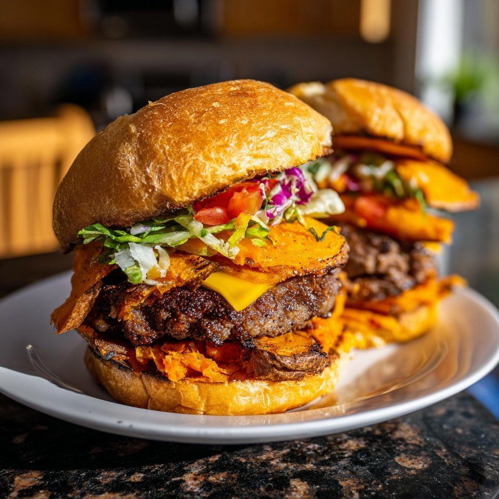 Sliders with Roasted Sweet Potato
