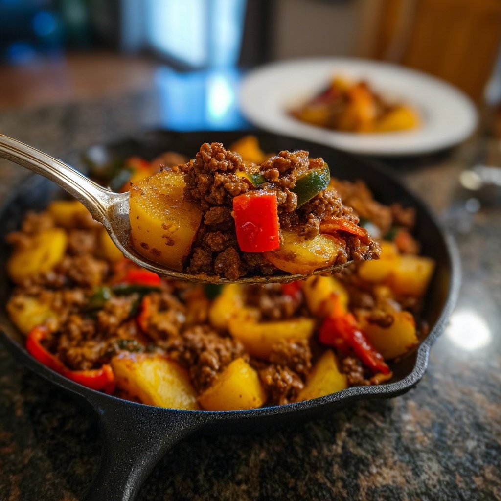 Easy Ground Beef Skillet With Potatoes