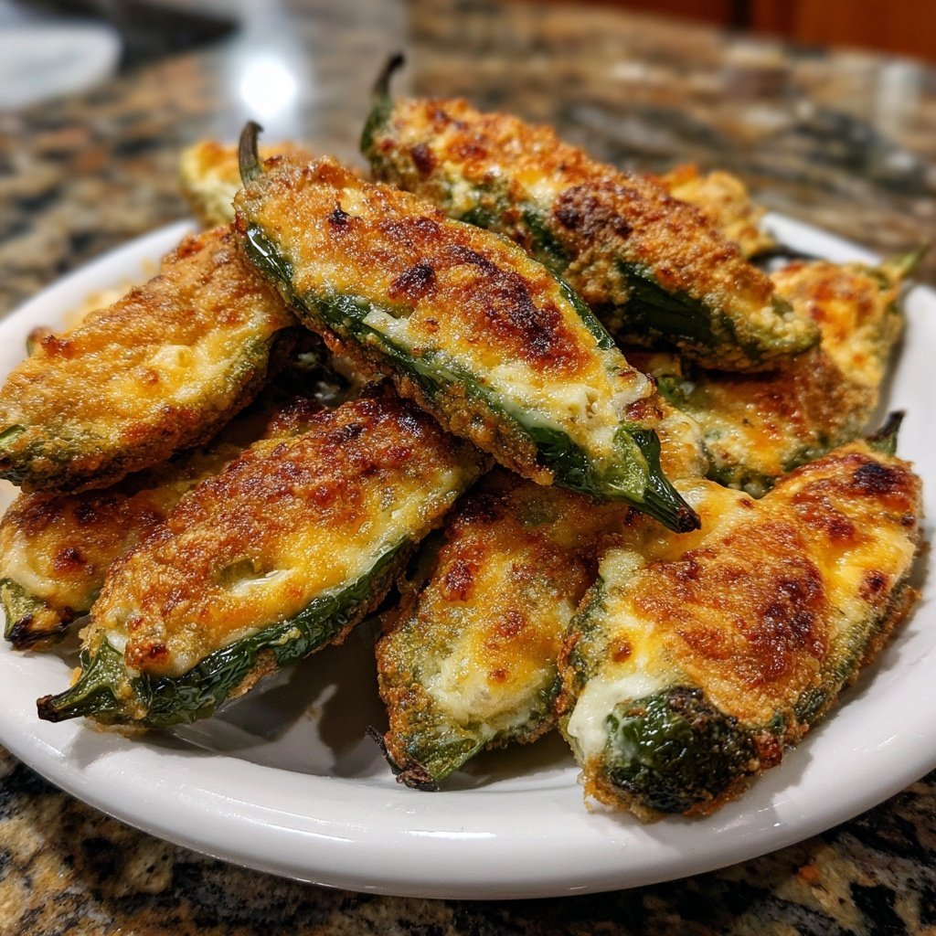 Jalapeno Poppers with Cheddar and Garlic